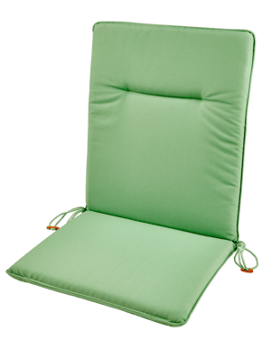 AZUR Cojines de jardín para silla pleg verde An. 44 x L 88 cm