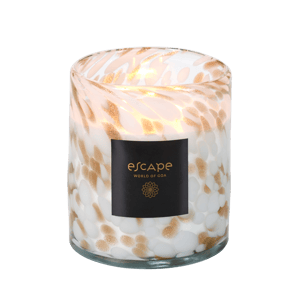 ESCAPE WORLD OF GOA Vela perfumada blanco, dorado, multicolor A 13,5 cm - Ø 12 cm