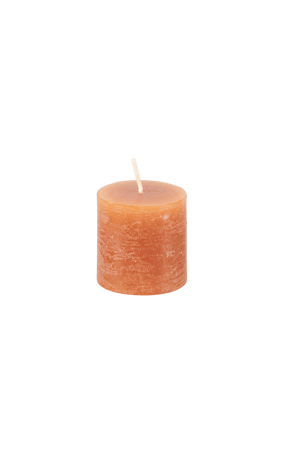 RUSTIC Kerze Orange