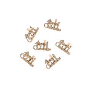 QUOTE Decoratieve clip set van 6 goud