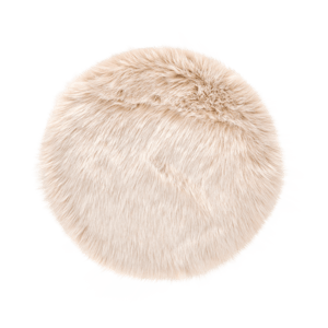 FUR MIX Sitzkissen Weiss