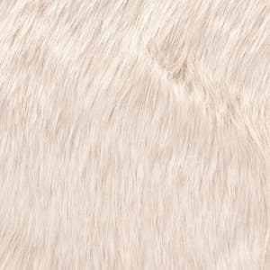 FUR MIX Sitzkissen Weiss