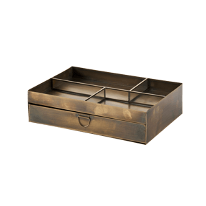 BRASS Organisateur de bureau bronze