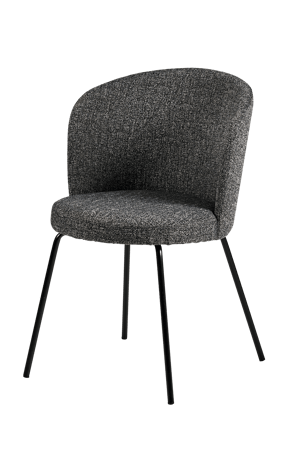 OLIVIER Cadeira de sala de jantar cinzento H 77 x W 46 x D 43 cm