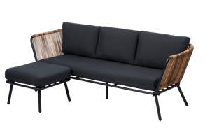 ACAPULCO Set lounge naturale H 74,5 x W 210 x D 75 cm