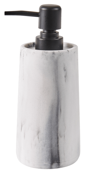 LUNA Dispensador de jabón aspecto de mármol A 19 cm - Ø 7,5 cm