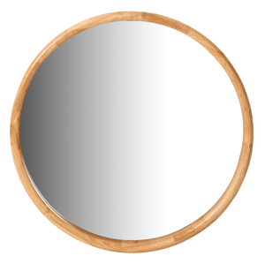 RUBBERWOOD Specchio naturale Ø 80 cm