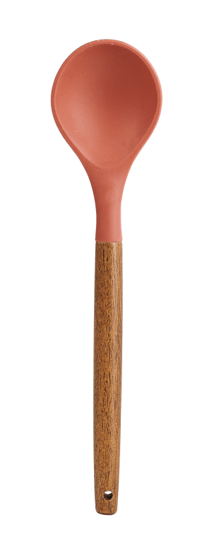 NARA Sauslepel naturel, terracotta L 32 cm