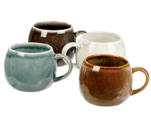 COZY Taza 48 CL blanco - juego de 4 