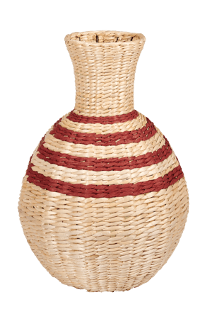 NEPAL Vase brun, naturel, rouge foncé H 51 cm - Ø 37 cm