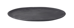 OVALS Piatto da portata nero H 1,5 x W 25 x L 27 cm
