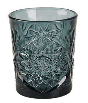 HOBSTAR Glas groen, donkergroen H 10,3 cm - Ø 8,9 cm