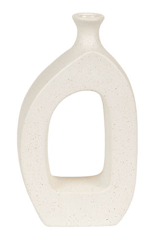 GEO Vase blanc H 20 x Larg. 5,5 x P 11,2 cm