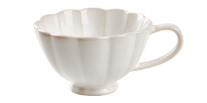 DAHLIA Maxi mug bianco H 7 cm - Ø 11,5 cm