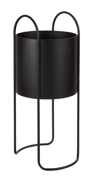 OLGA Bloempot zwart H 55 cm - Ø 22 cm