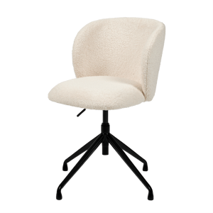 TATE Chaise de bureau blanc H 82 x Larg. 49 x P 57 cm