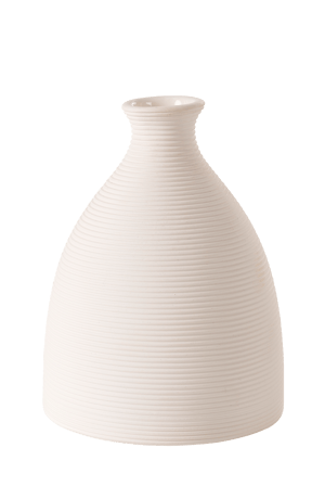 BEAUTY Vase Weiss H 14,3 cm - Ø 10,8 cm