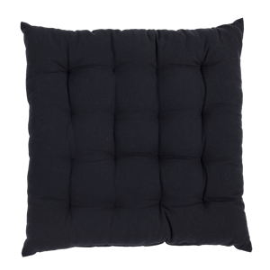 ALDA Cojín de asiento negro An. 40 x L 40 cm