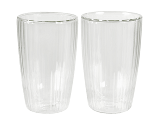 PAUSA Bicchiere 2a parete set di 2 trasparente H 14,5 cm - Ø 8,3 cm