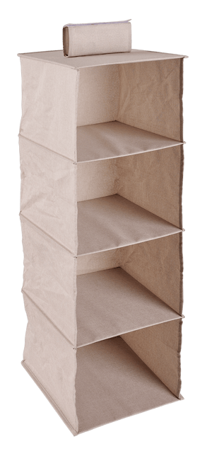 LINOLUX Aufbewahrungssystem Mit 4 Fächern Beige H 87 x B 30 x T 30 cm