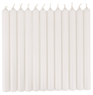 FINA Velas conjunto de 12 branco H 25 cm - Ø 2,2 cm