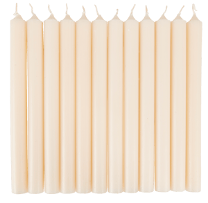 FINA Kaarsen set van 12 ivoor H 25 cm - Ø 2,2 cm