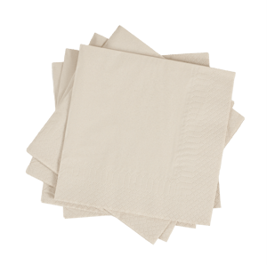 UNI Paquete de 20 servilletas beis An. 33 x L 33 cm