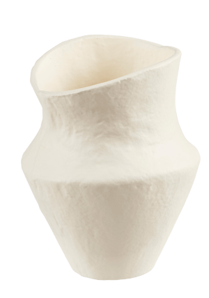 PAMPLONA Vase Creme H 15 cm - Ø 12,5 cm