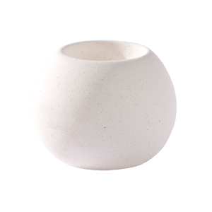 ALBA Soporte para vela pequeña blanco A 6,7 cm - Ø 8,8 cm