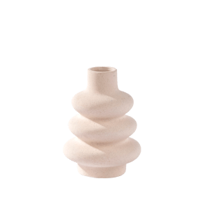HARMONY Vaso beige H 13,5 cm - Ø 10 cm
