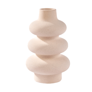 HARMONY Vaso beige H 25 cm - Ø 15 cm