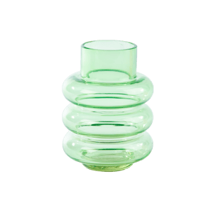 BULKI Vase vert H 14 cm - Ø 10 cm