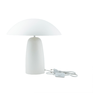 PANDI Tischlampe Eierschalenfarbe H 36 cm - Ø 36 cm