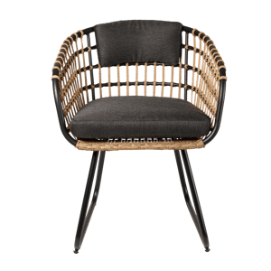 BONES Cadeira preto H 80 x W 62 x D 61 cm