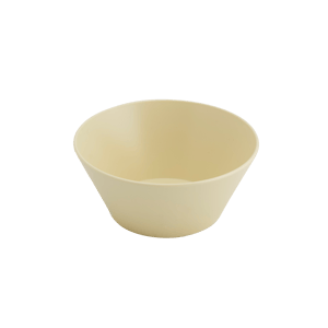 ECOSERVE Bowl geel H 6,5 cm - Ø 14 cm