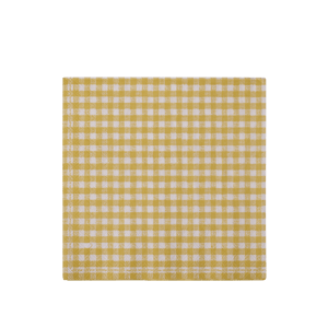 VICHY Set van 20 servetten geel B 33 x L 33 cm