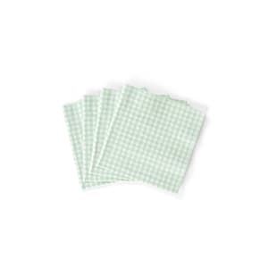 VICHY Set van 20 servetten groen B 25 x L 25 cm