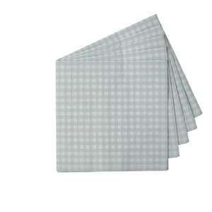 VICHY Set de 20 serviettes vert Larg. 33 x Long. 33 cm