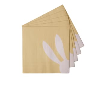 BUNNY Set van 20 servetten geel B 33 x L 33 cm