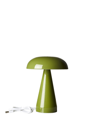 SHROOMLIGHT Lámpara de mesa verde A 20 cm - Ø 15,5 cm