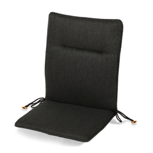 BAYA Coussin de jardin chaise pliante noir Larg. 44 x Long. 88 cm