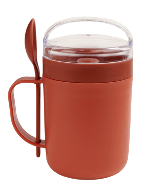 FRESHMOOD Caneca para sopa cor-de-laranja