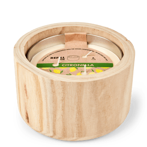 WOOD Recharge bougie de jardin