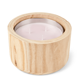 WOOD Recharge bougie de jardin mauve