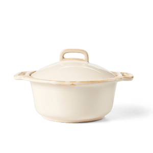 CASSOLA Pot allant au four avec couvercle 80 CL beige