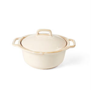 CASSOLA Pot allant au four avec couvercle 80 CL beige