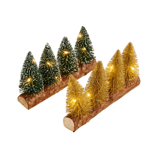 DANI Sapins décoratifs avec 10 leds doré