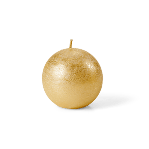 SHINY Vela bola dourado