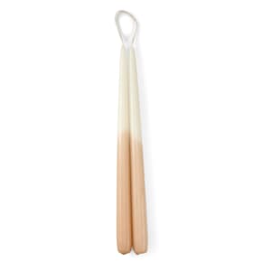 DUO Bougies de table beige