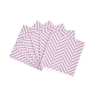 CHEVRON Guardanapos conjunto de 20 roxo